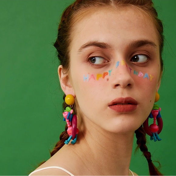 Dreamworks Jewelry - Trolls Dreamworks World Tour Cooper Doll No-Pierced Clip Earrings 1 Pair